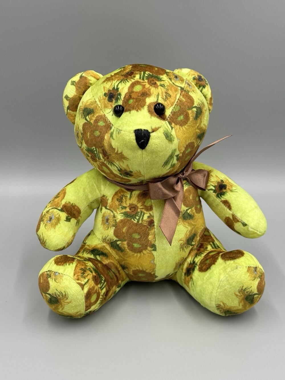Vincent Van Gogh Sunflowers Teddy Bear Plush 10 Inch Stuffed Animal